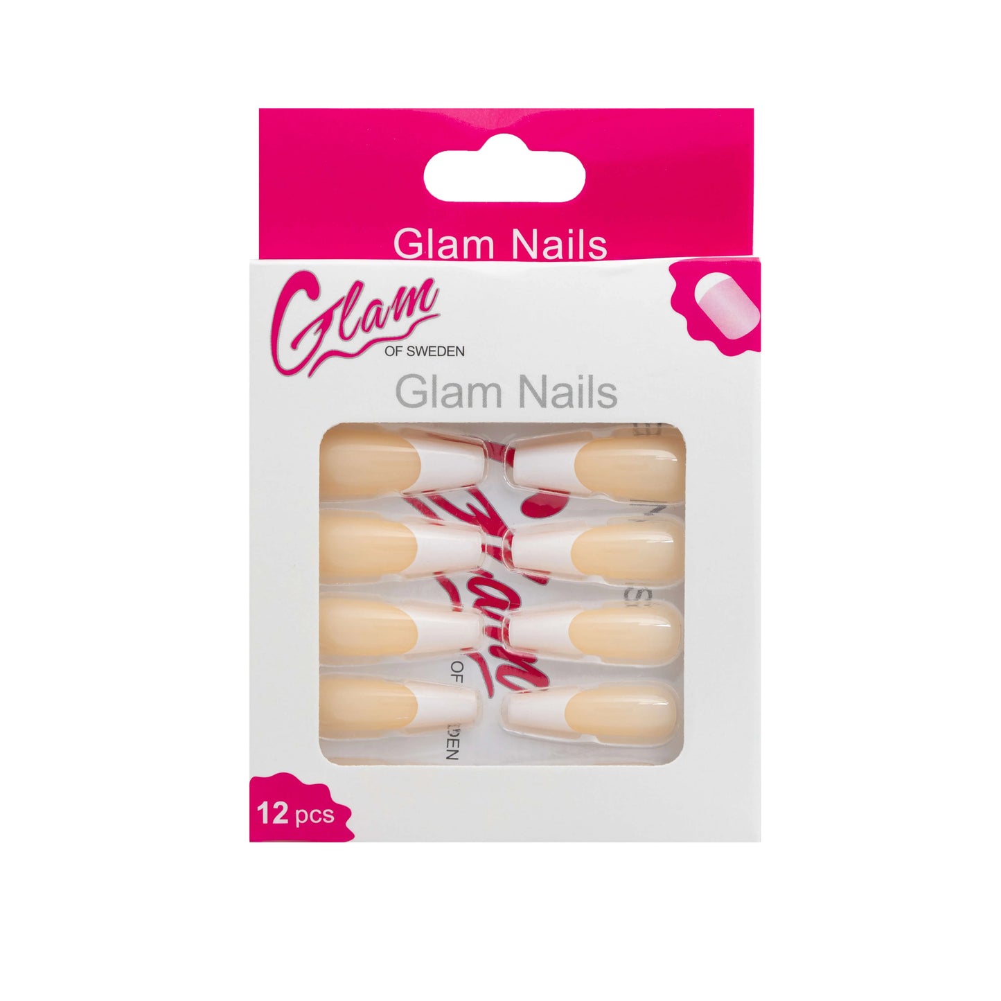 Ballerina false nails french - Glamofsweden