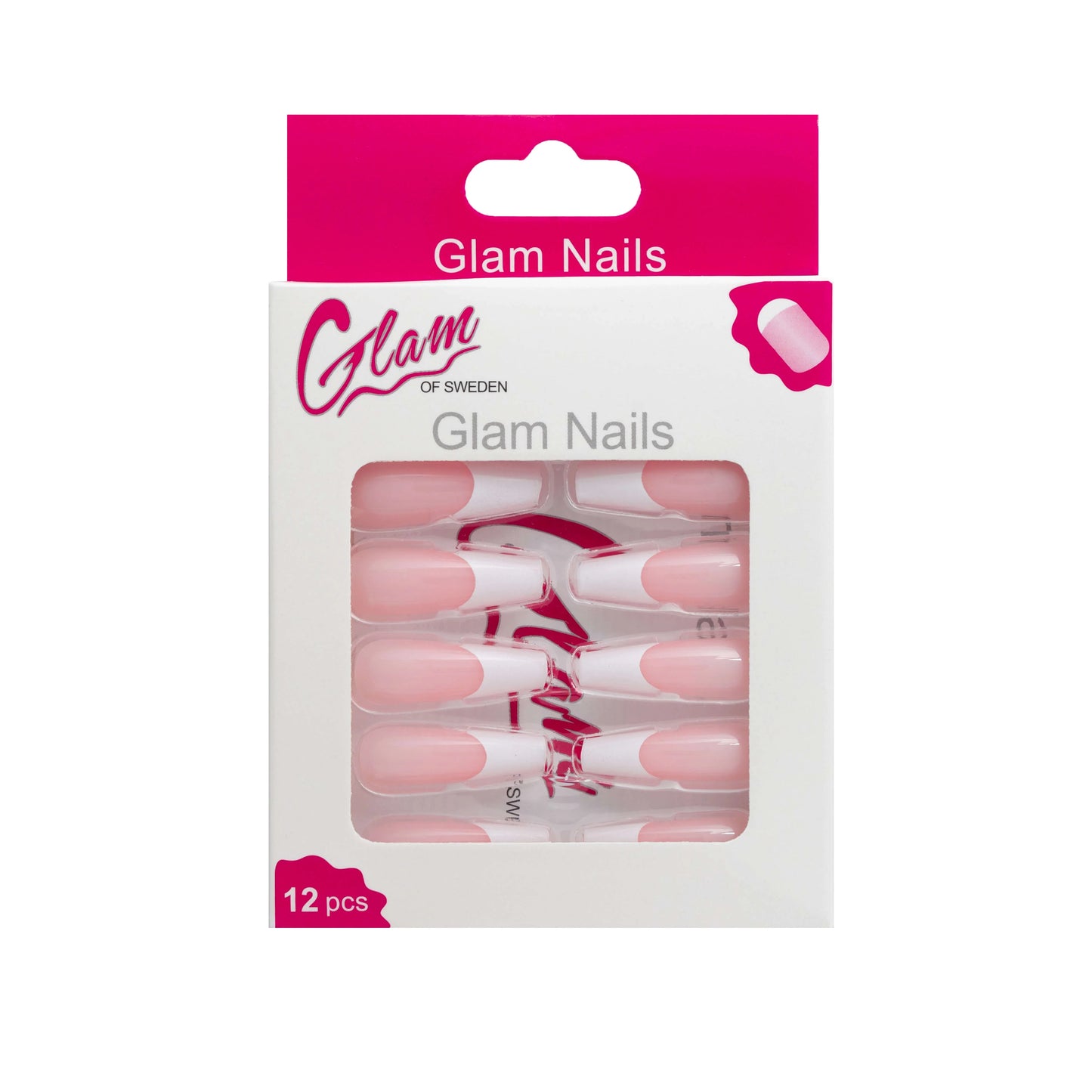 Ballerina false nails french - Glamofsweden