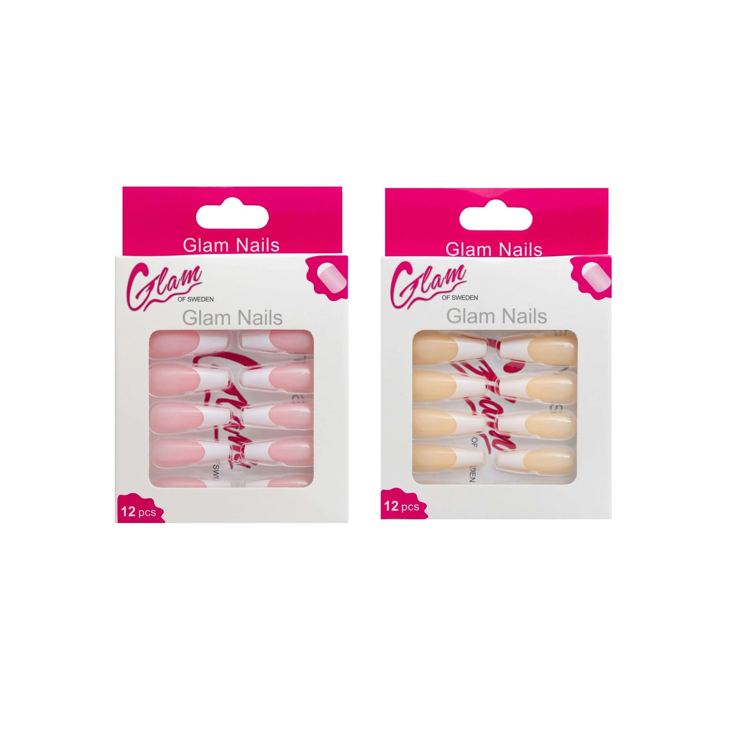Ballerina false nails french - Glamofsweden