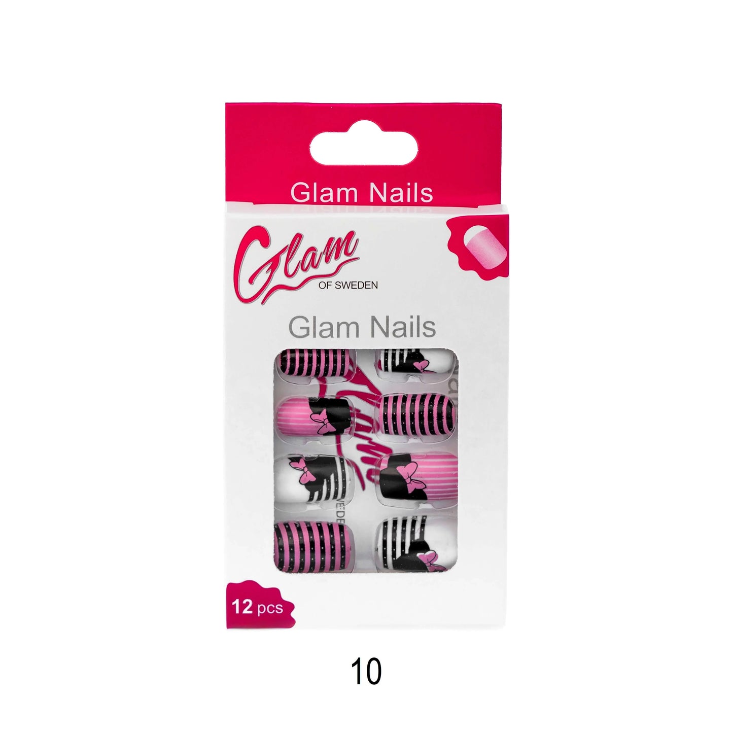 False nails patterned - Glamofsweden