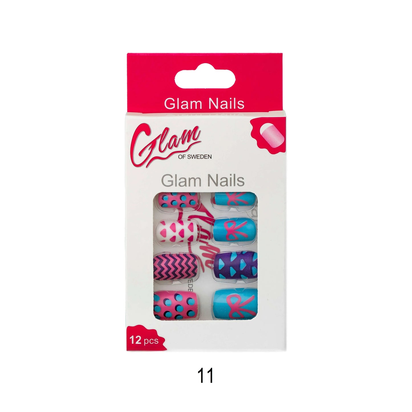 False nails patterned - Glamofsweden