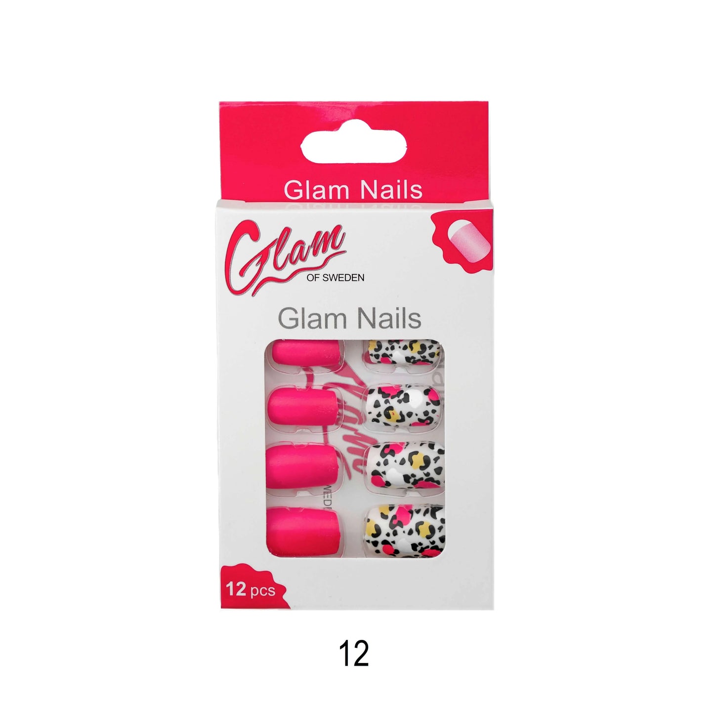 False nails patterned - Glamofsweden