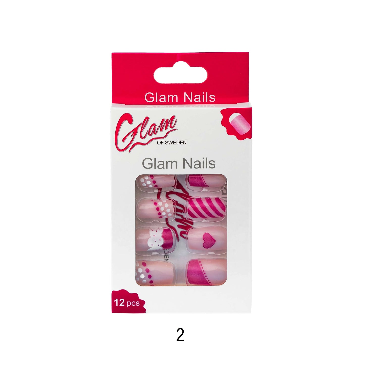 False nails patterned - Glamofsweden