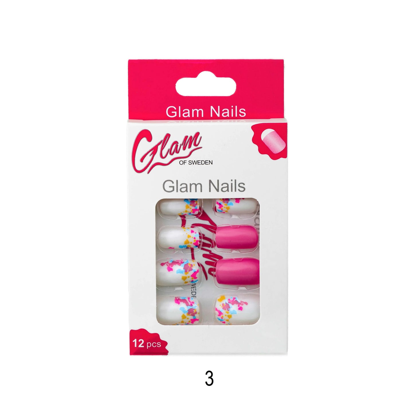 False nails patterned - Glamofsweden