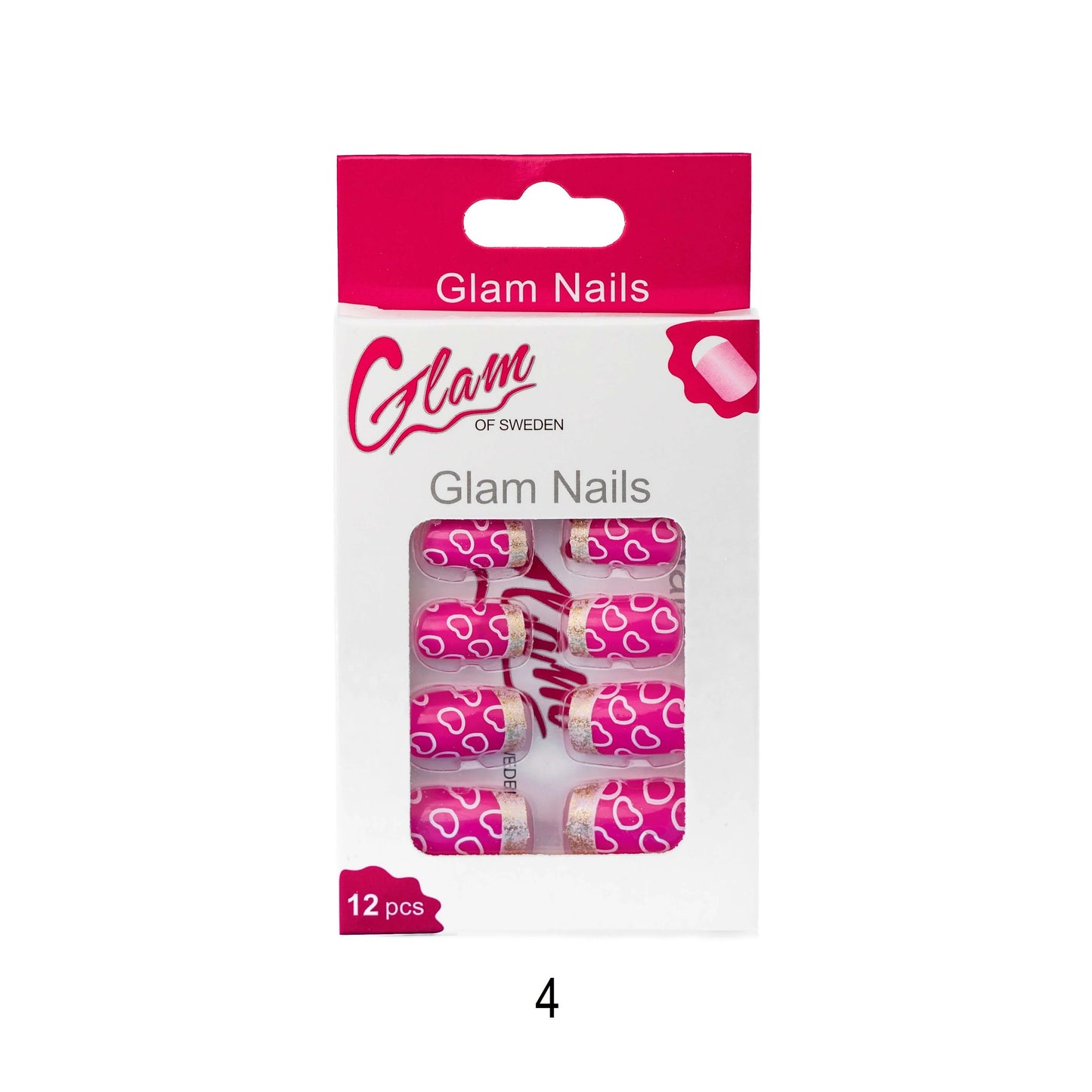False nails patterned - Glamofsweden
