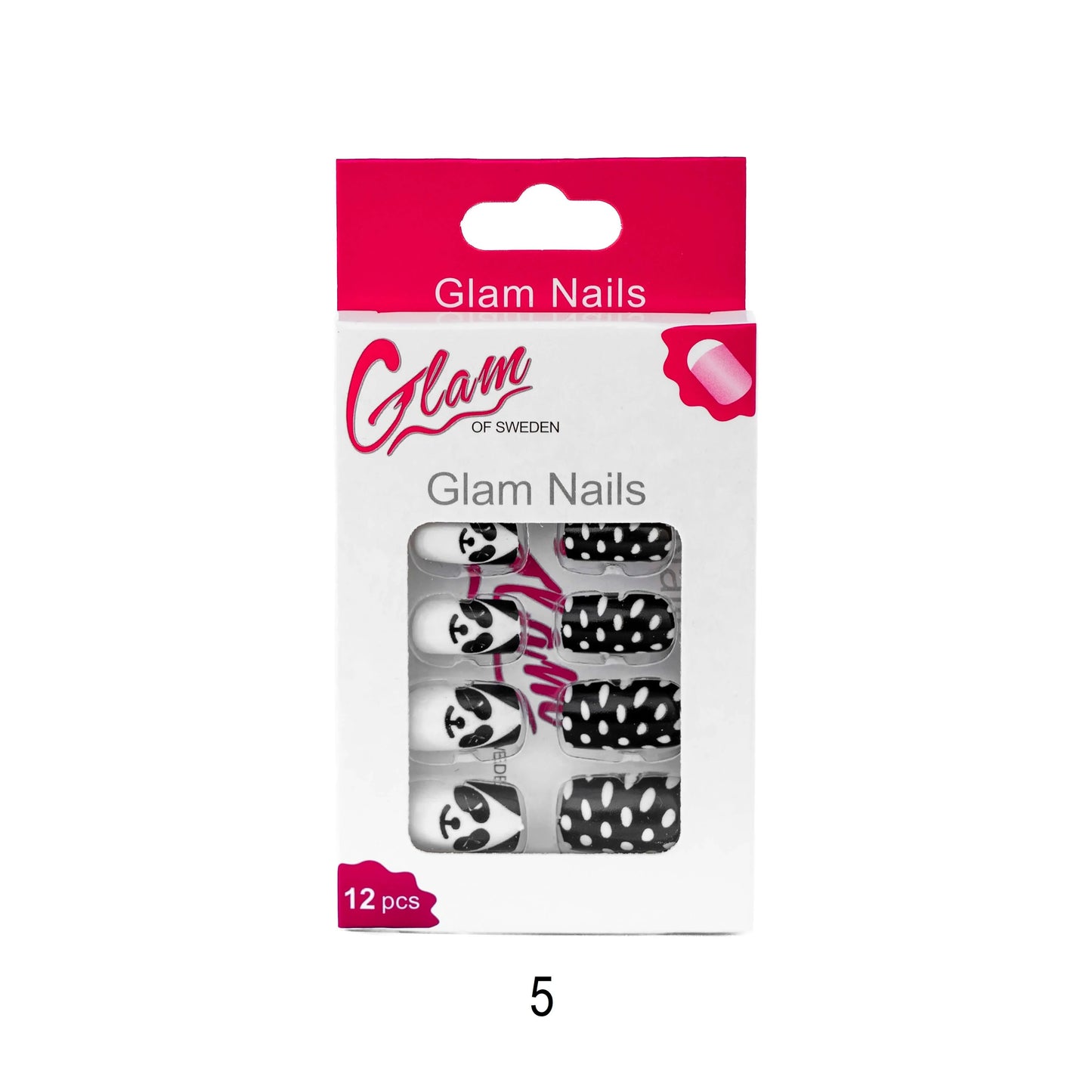 False nails patterned - Glamofsweden