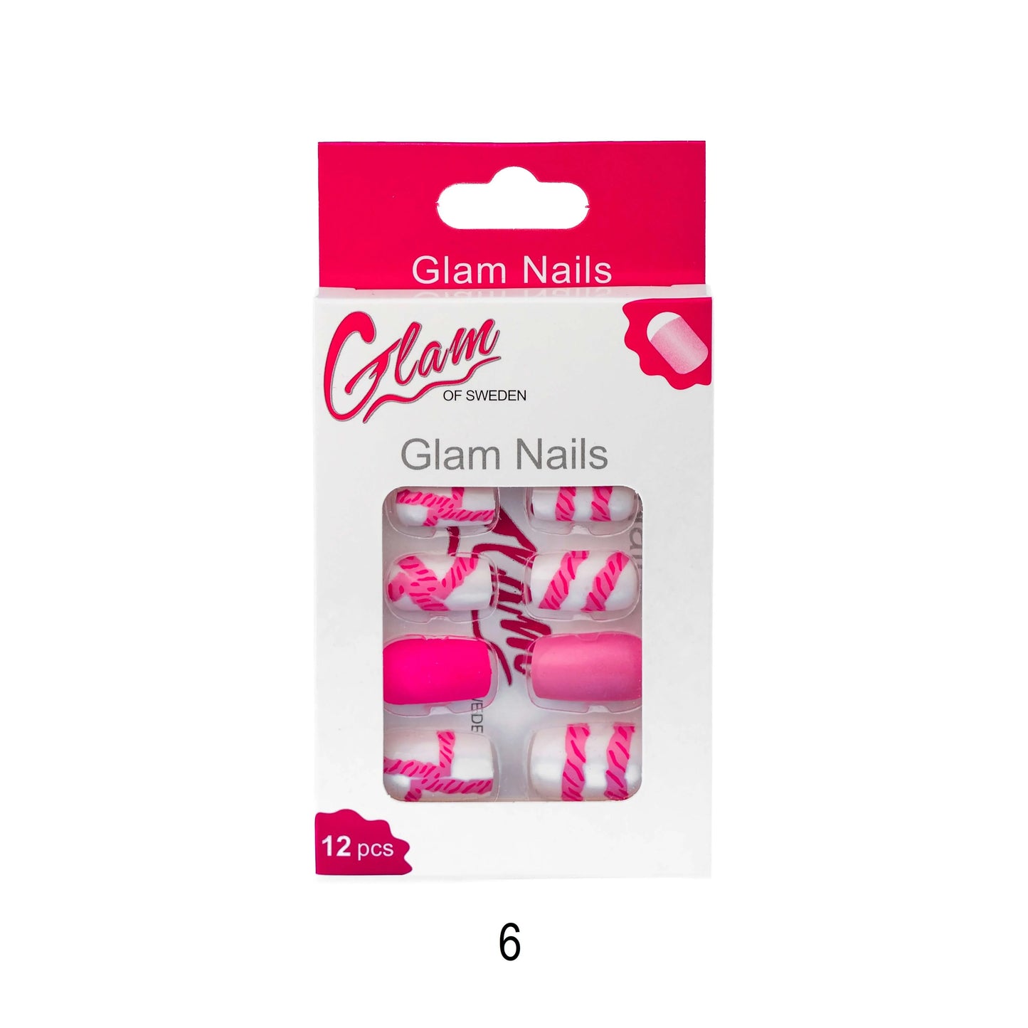 False nails patterned - Glamofsweden