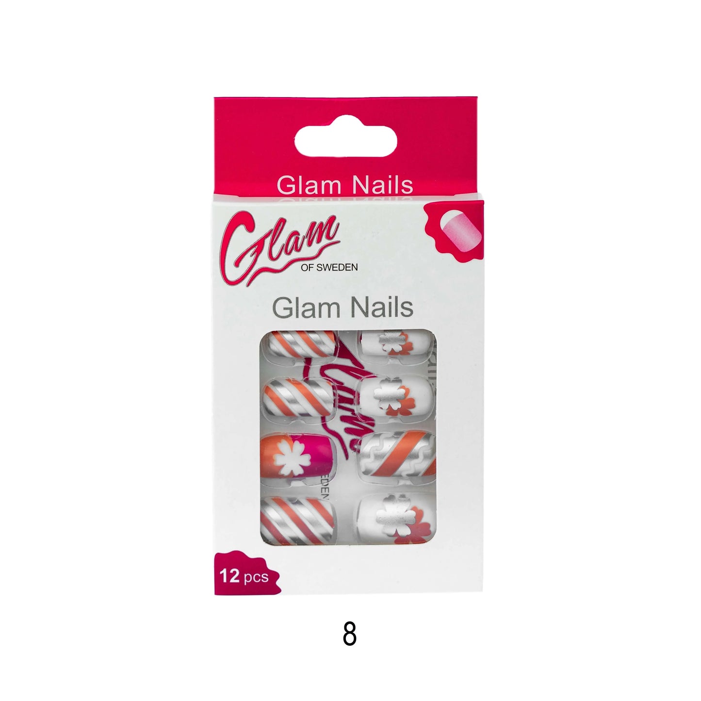 False nails patterned - Glamofsweden