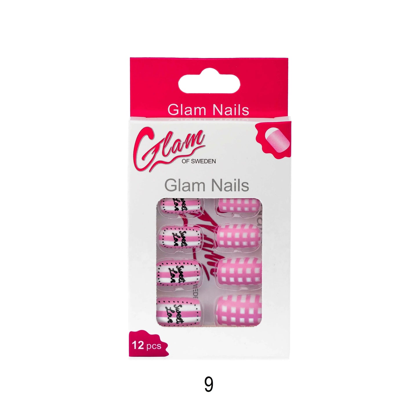 False nails patterned - Glamofsweden