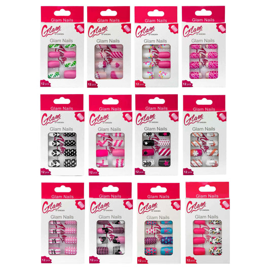 False nails patterned