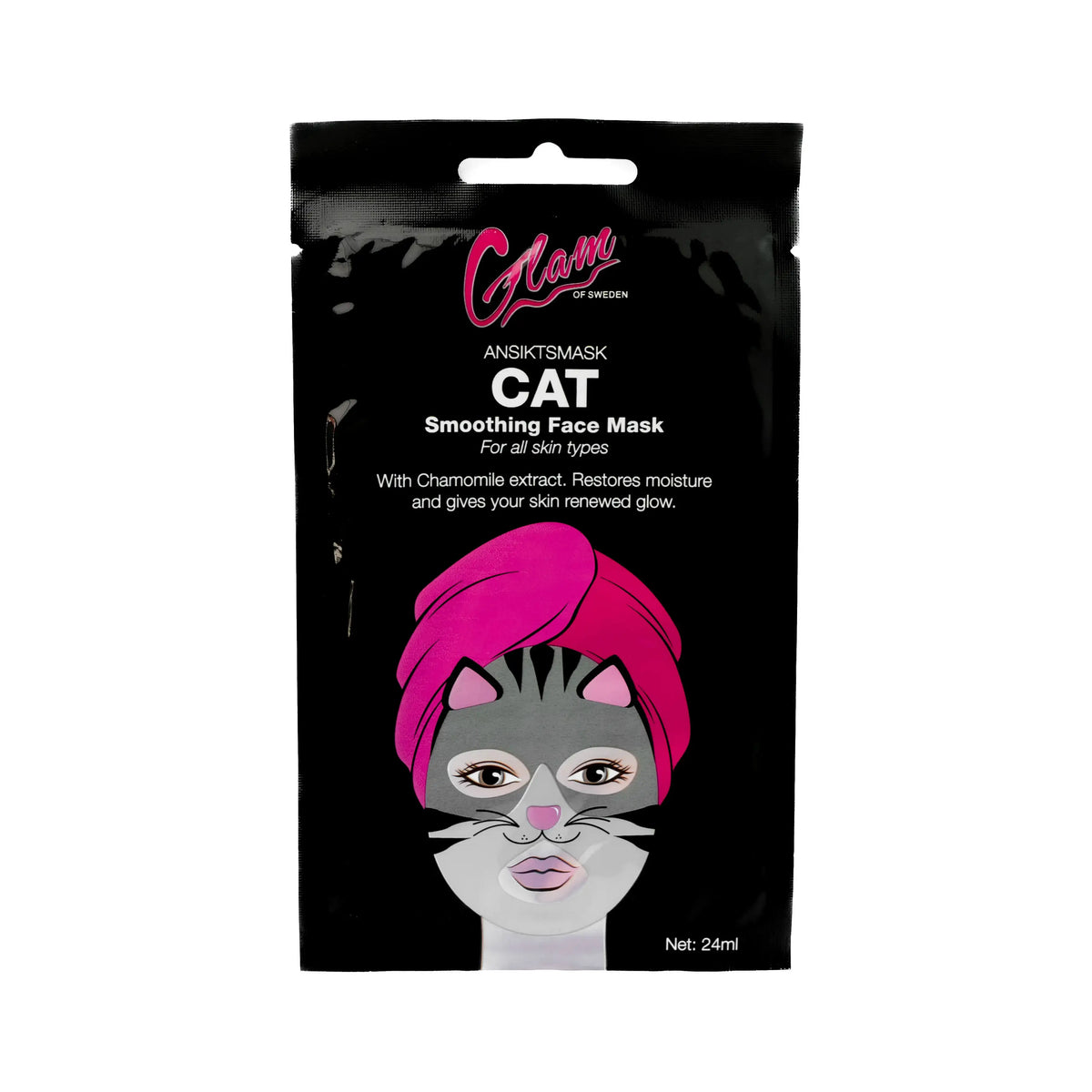 Cat smoothing face mask - Glamofsweden