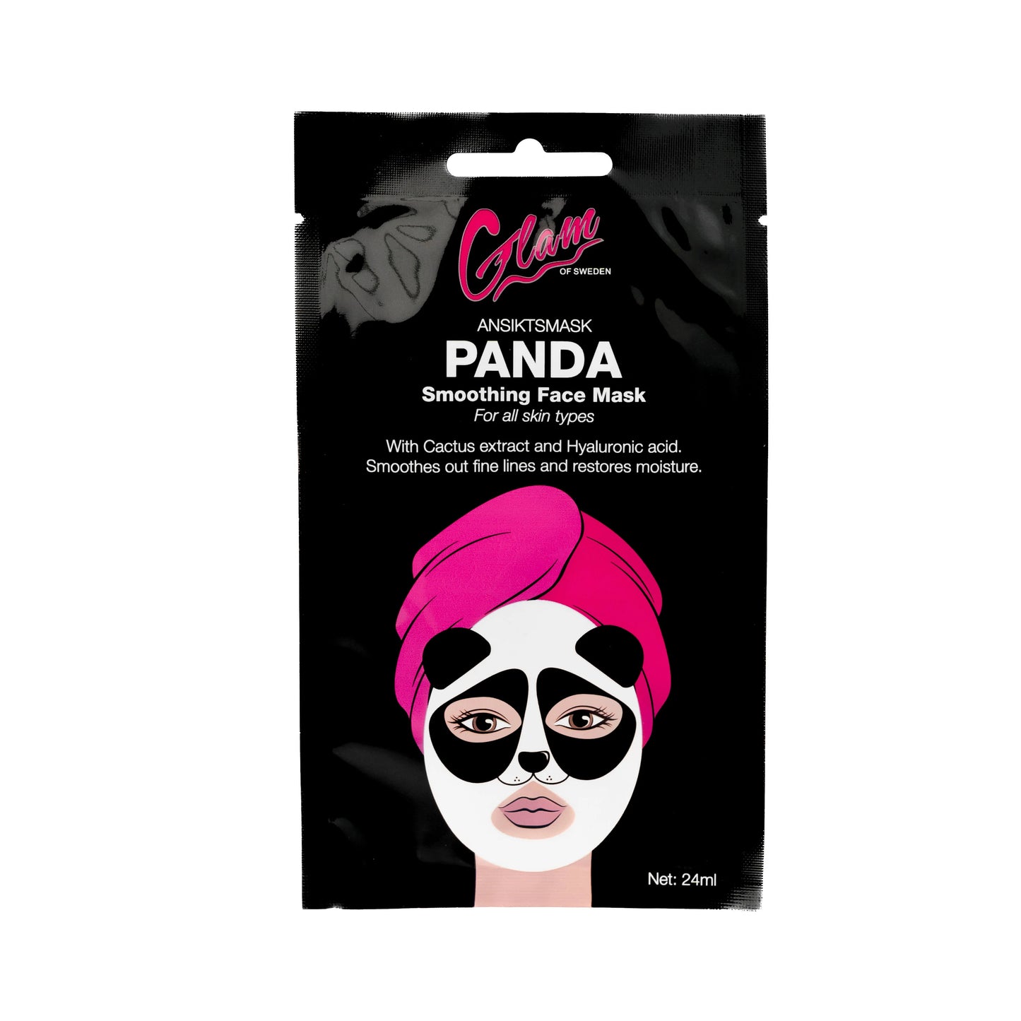 Panda smoothing face mask - Glamofsweden