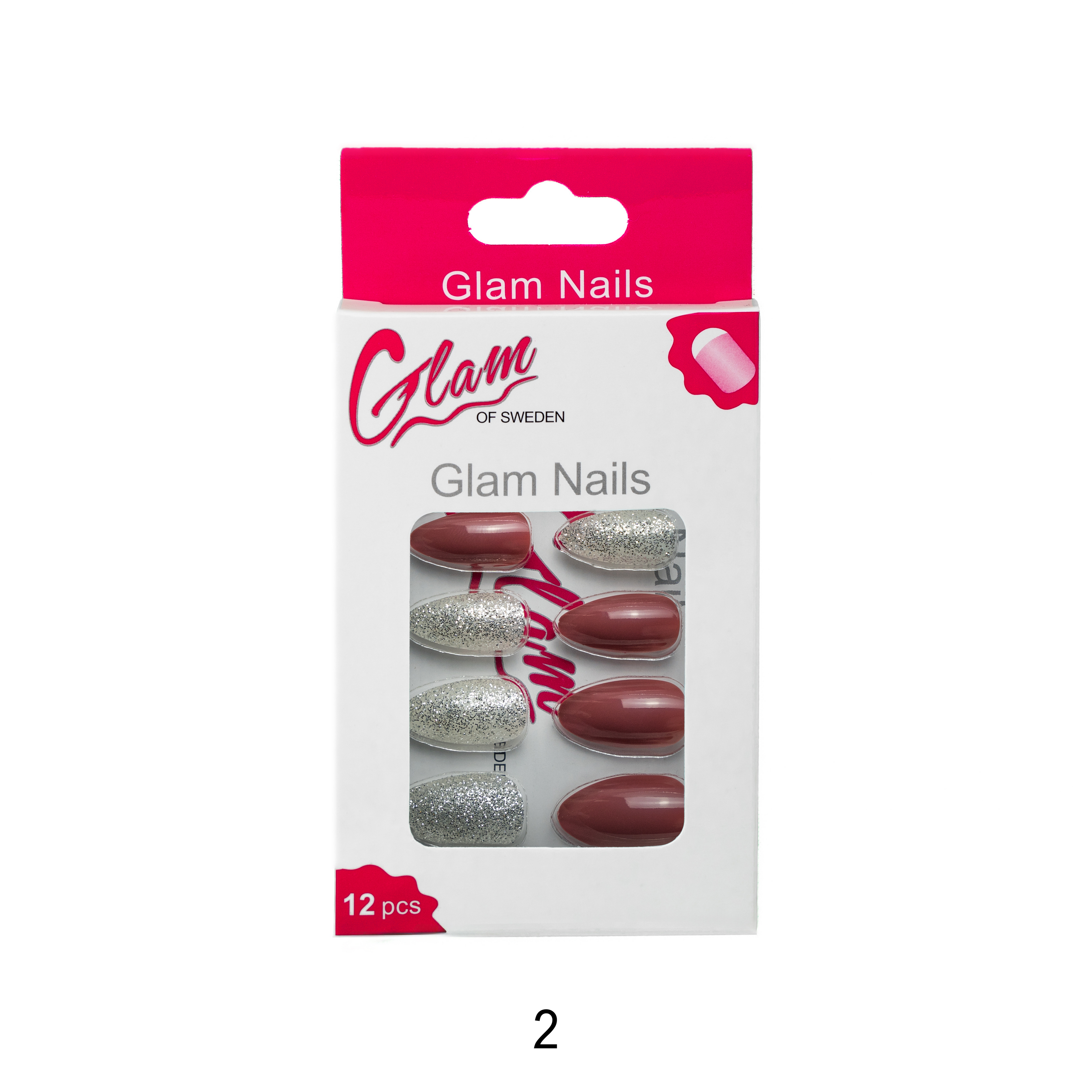 Glitter false nails - Glamofsweden