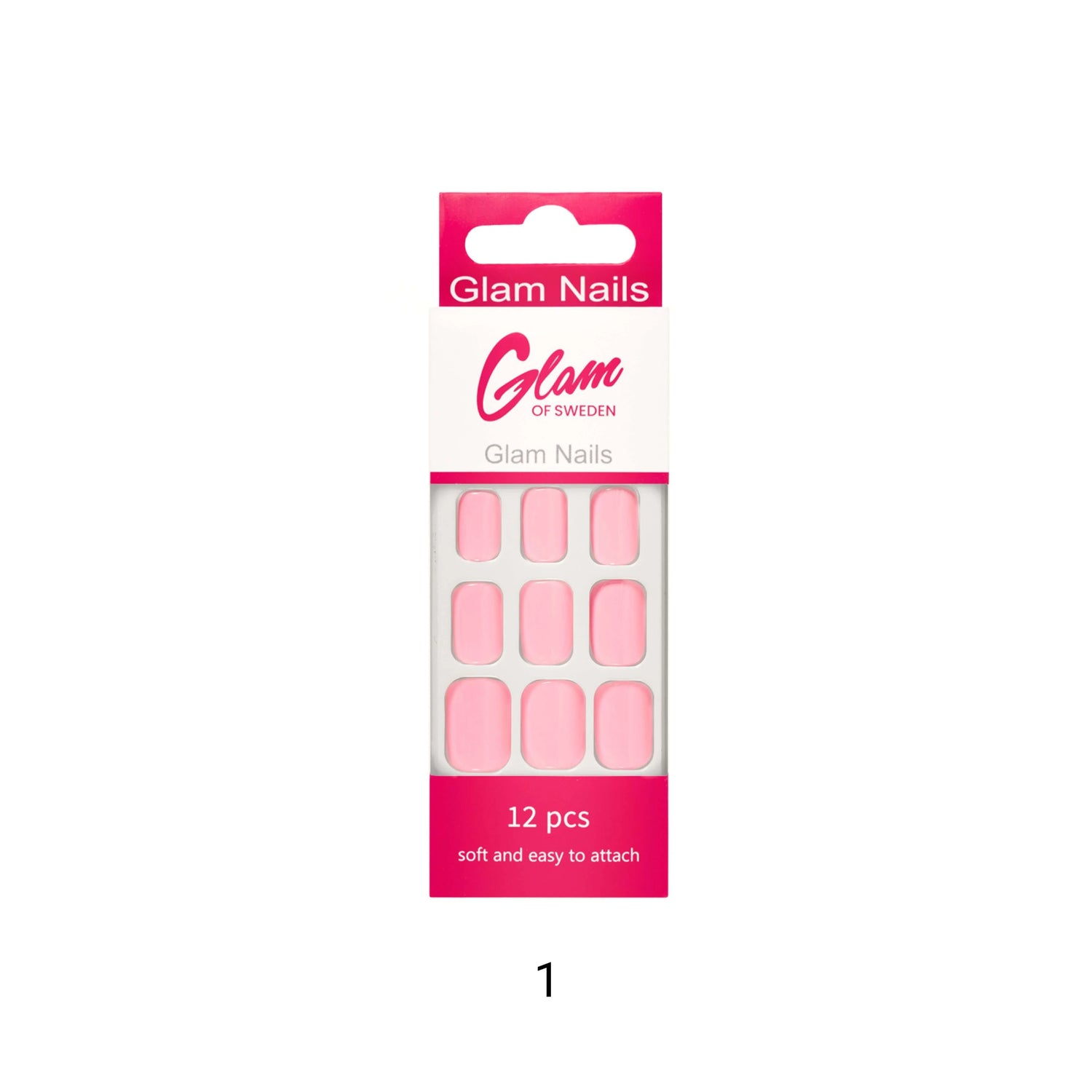 False nails pink - Glamofsweden