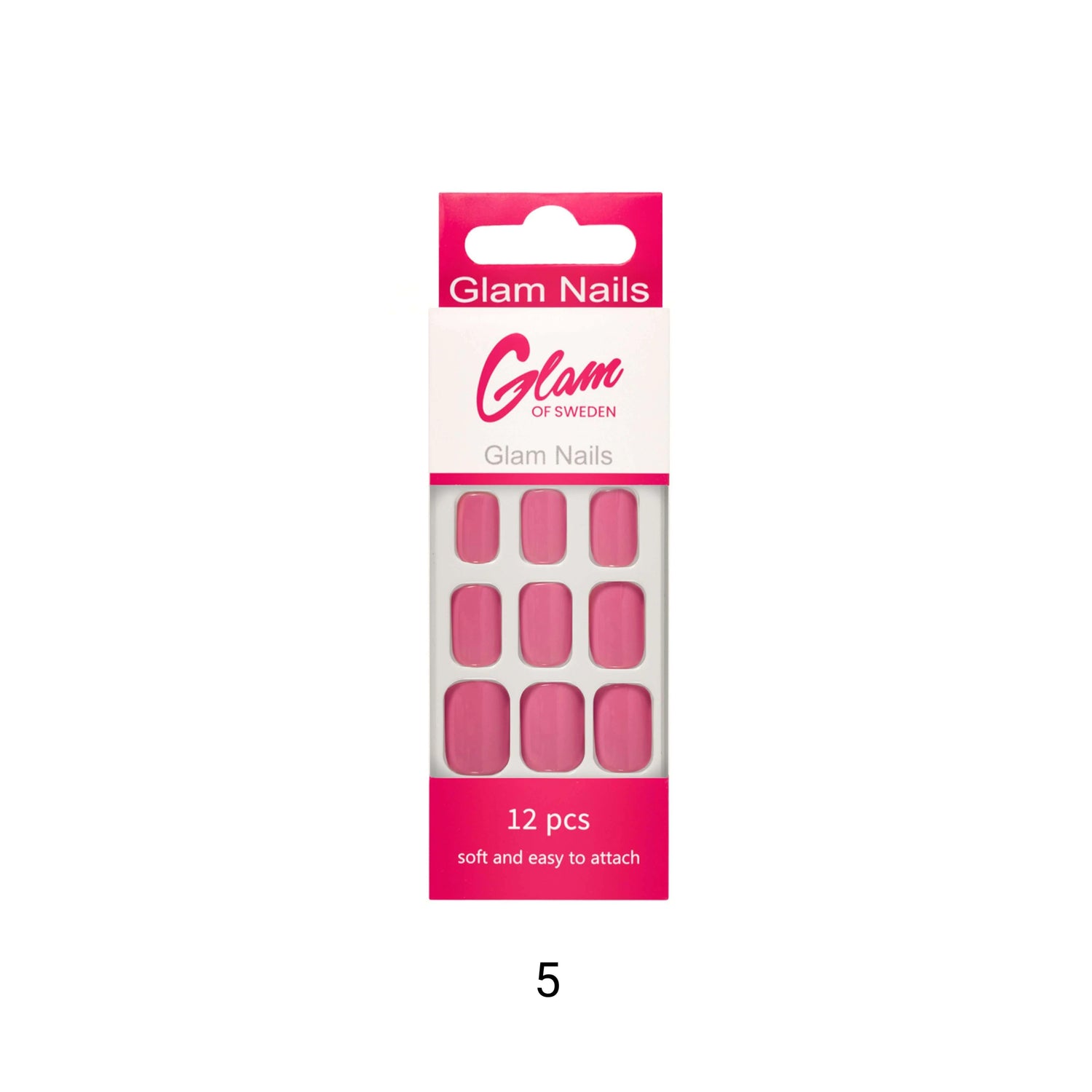 False nails pink - Glamofsweden