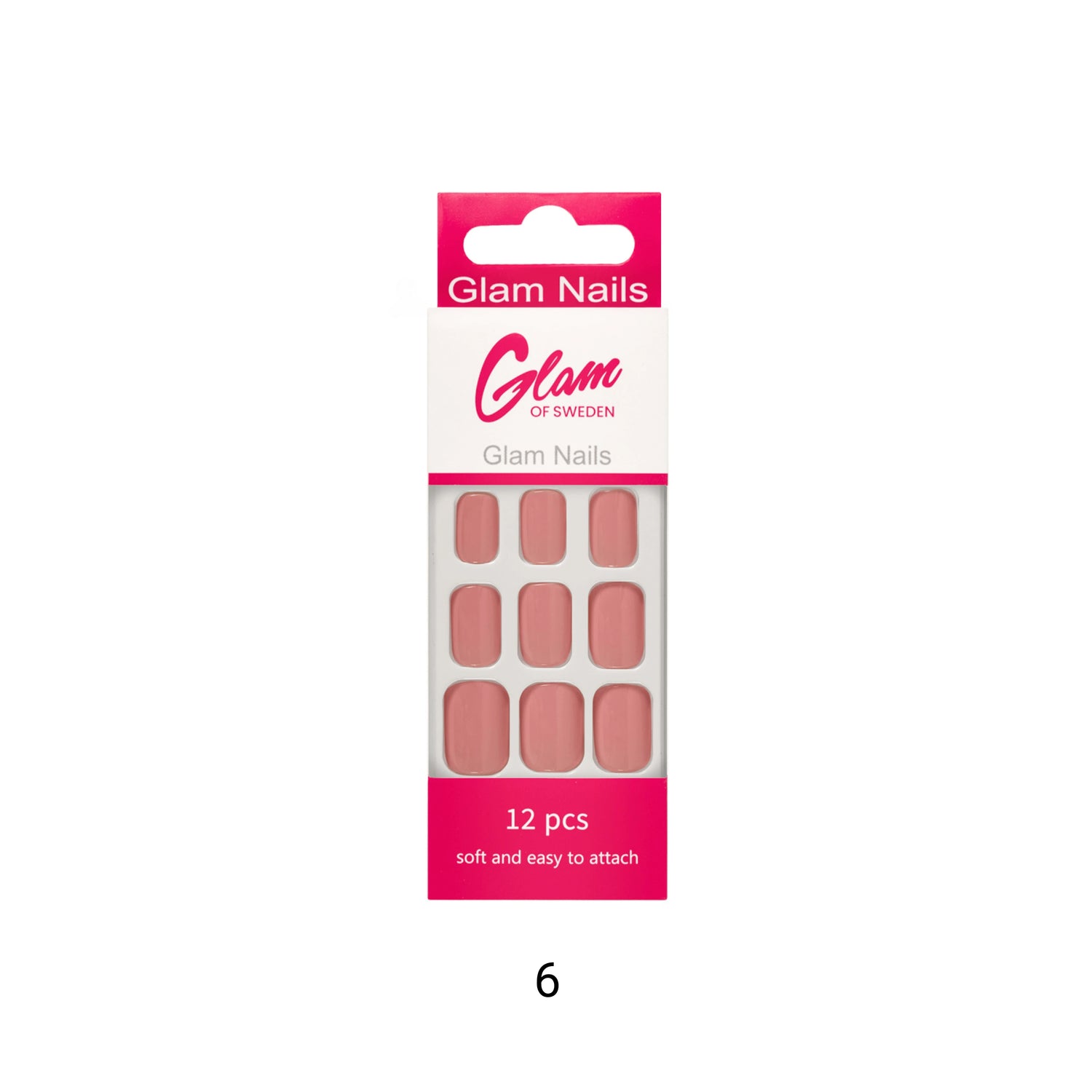 False nails pink - Glamofsweden