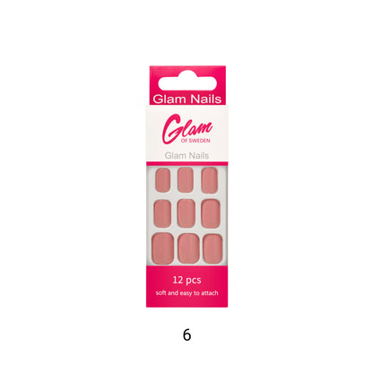 False nails pink - Glamofsweden