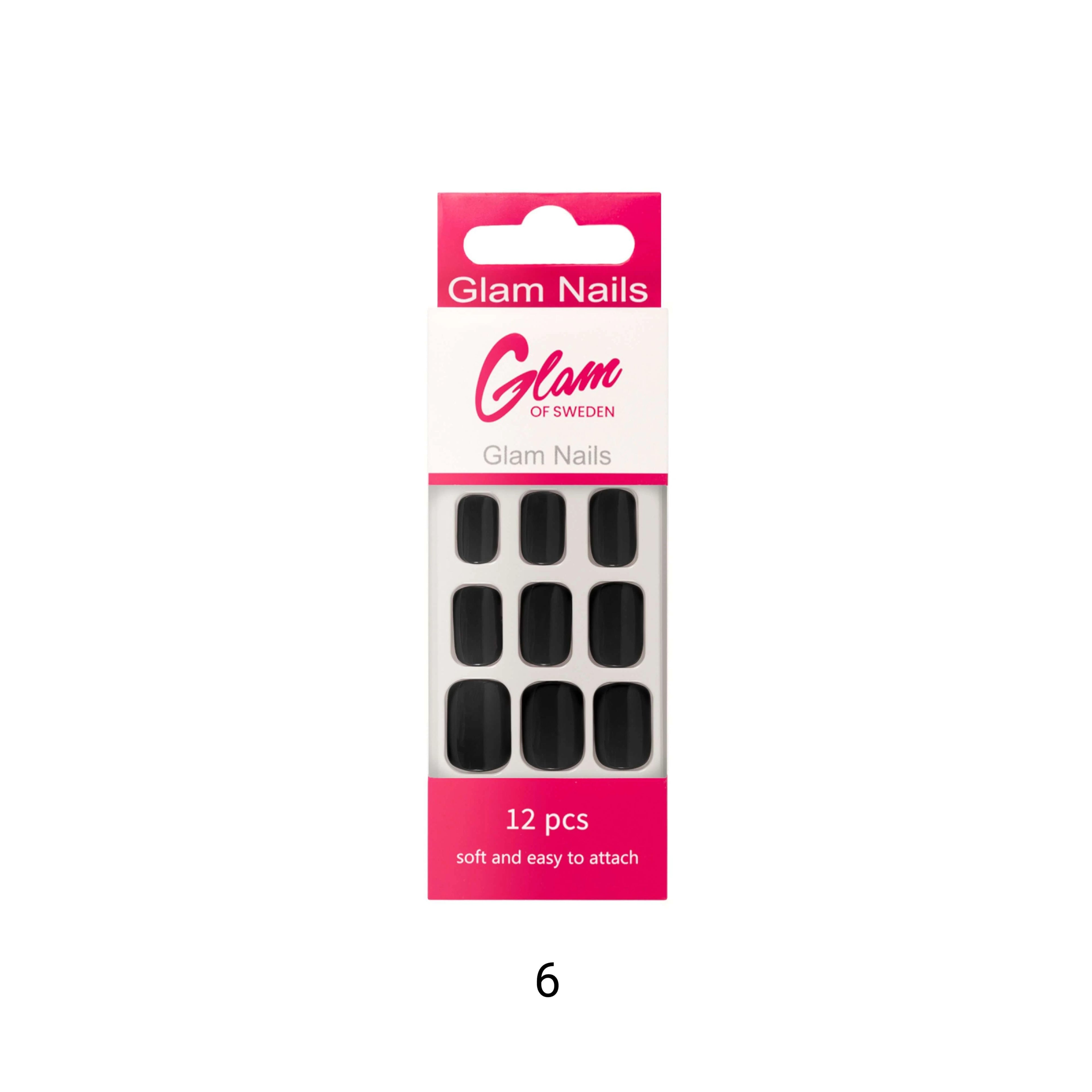 False nails dark - Glamofsweden