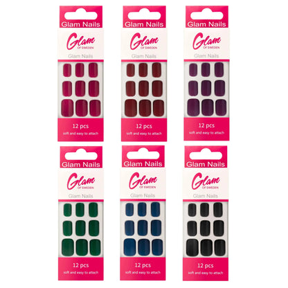 False nails dark - Glamofsweden