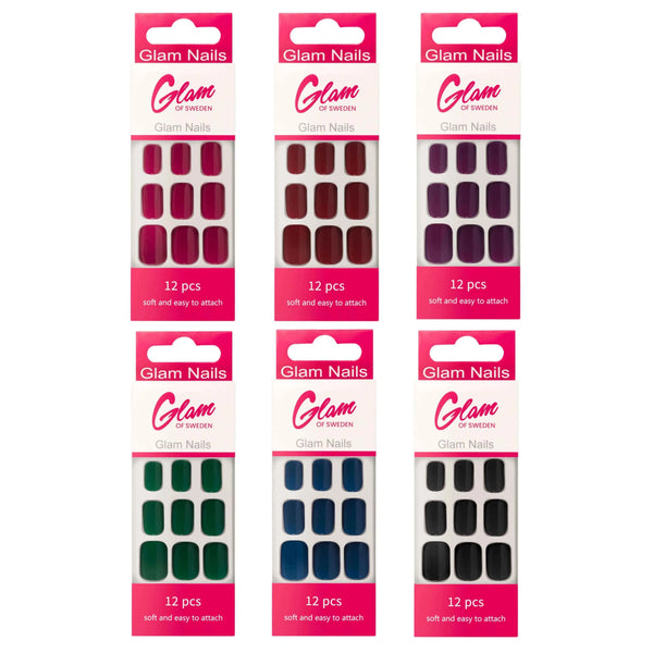 False nails dark - Glamofsweden