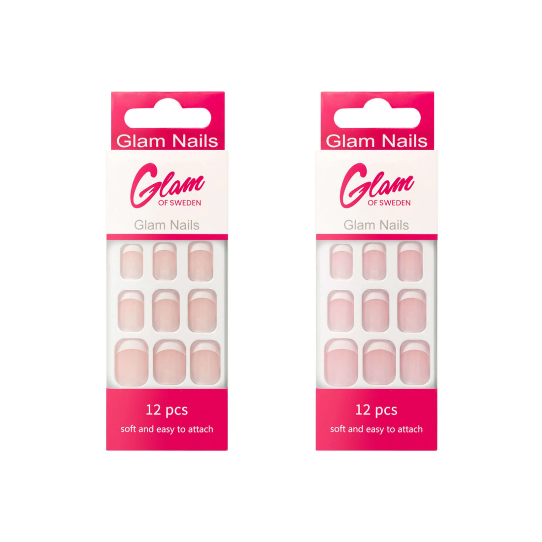 False nails french tip - Glamofsweden