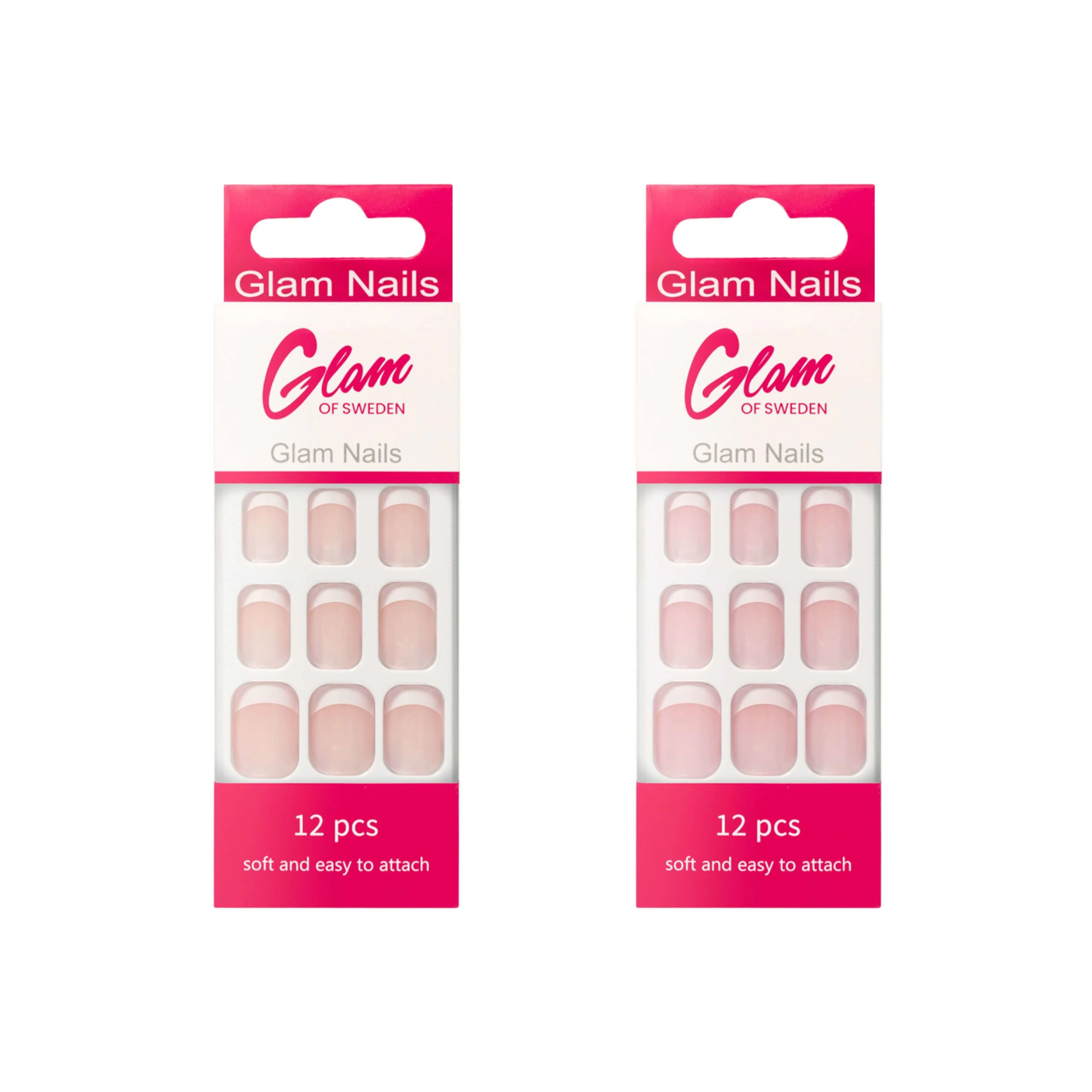 False nails french tip - Glamofsweden