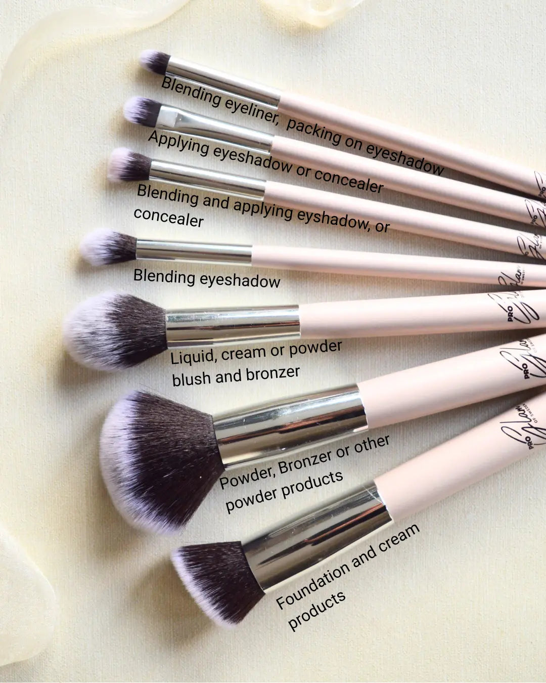 Brushes full set - Glamofsweden