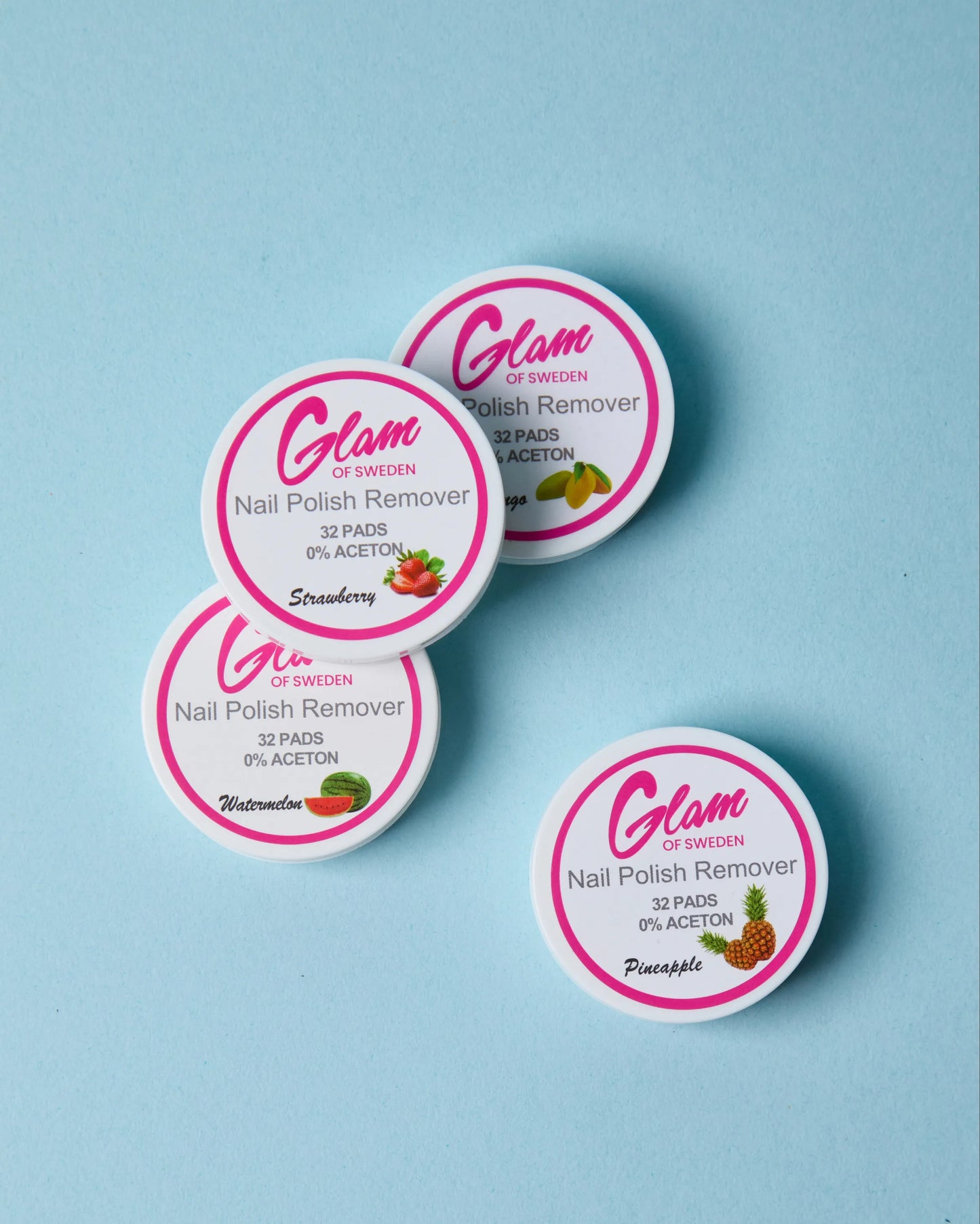 Nail polish remover pads