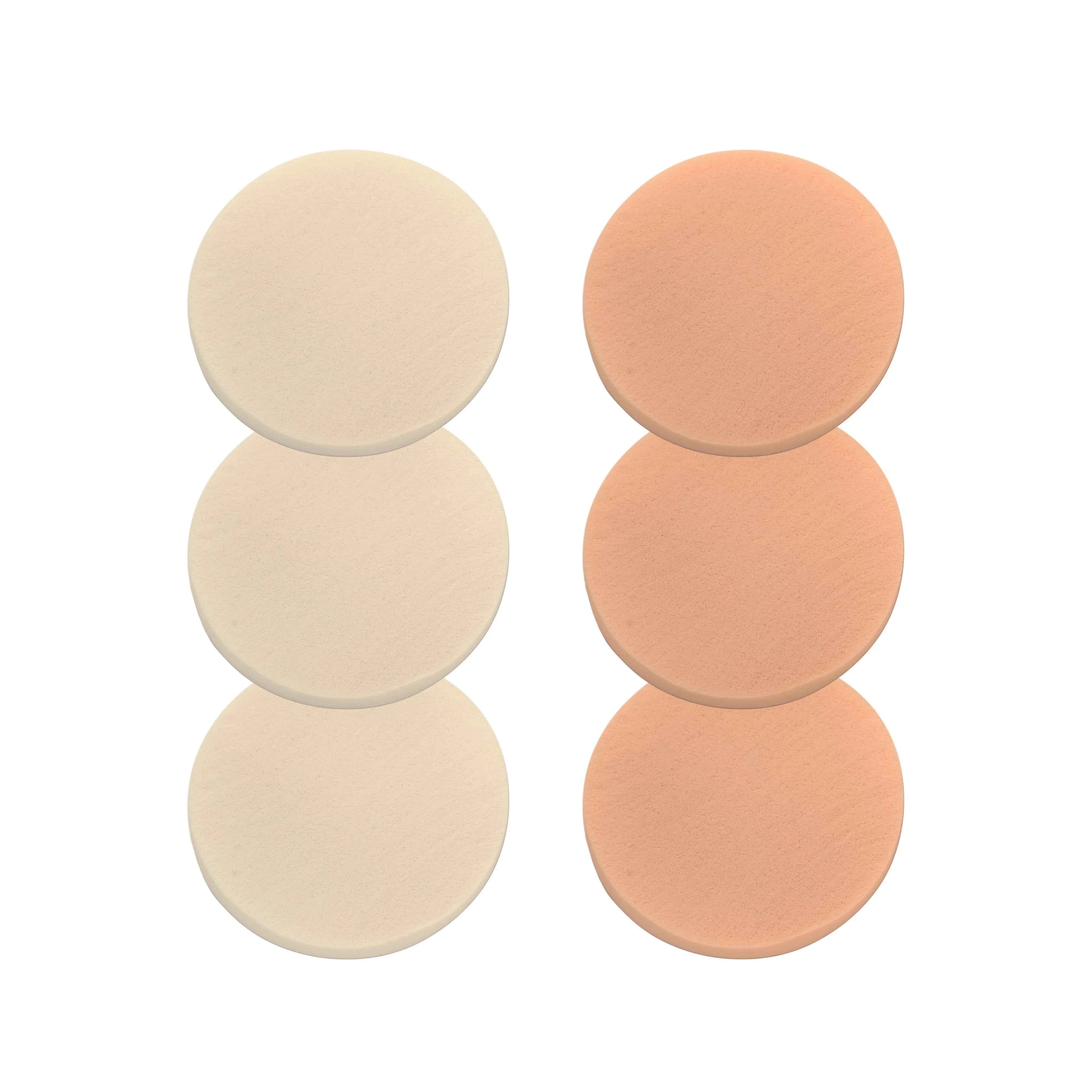 Makeup-sponges round 6-pack - Glamofsweden