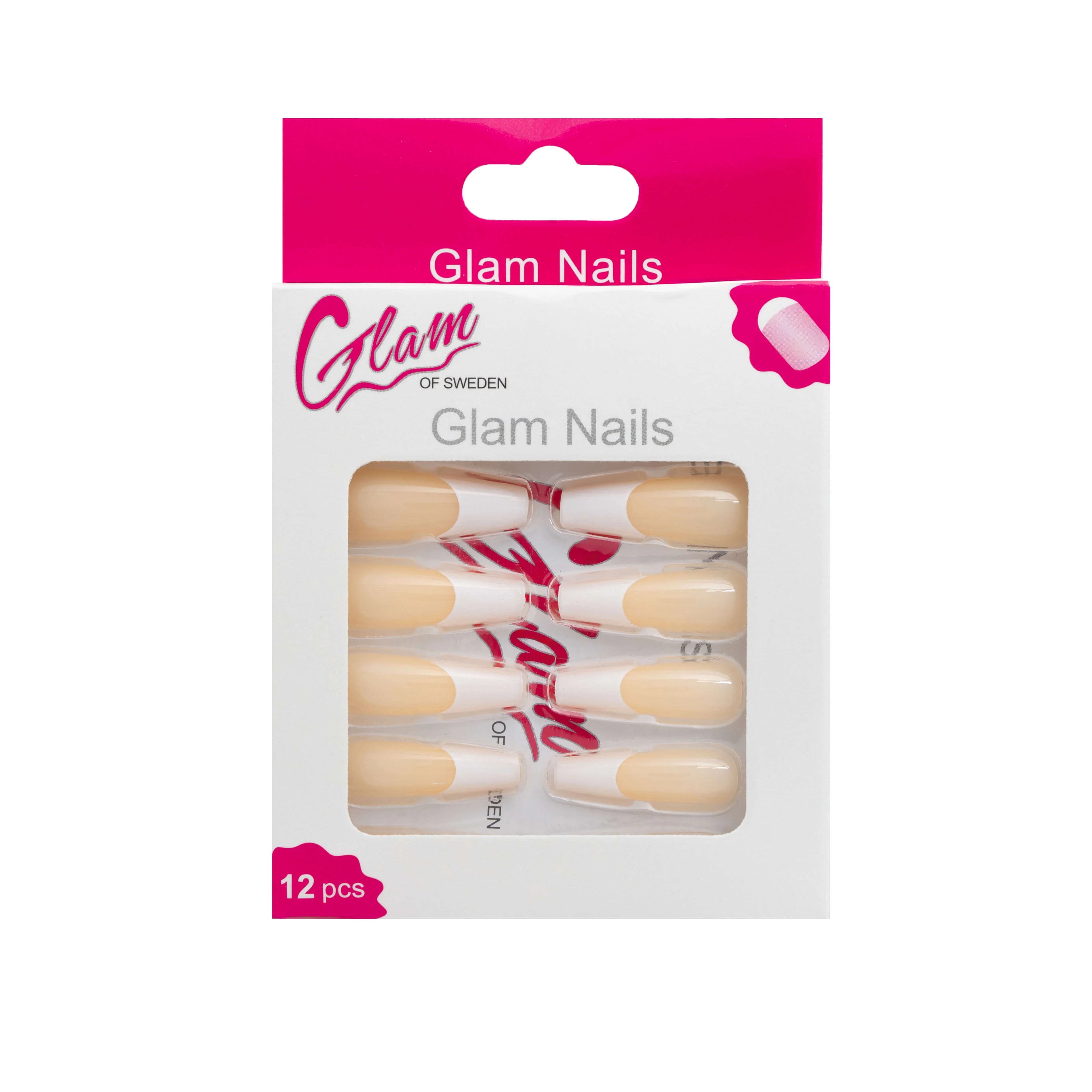Ballerina false nails french - Glamofsweden