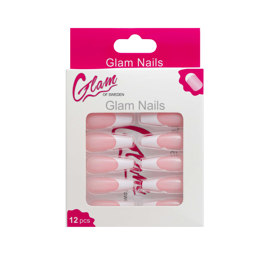 Ballerina false nails french - Glamofsweden