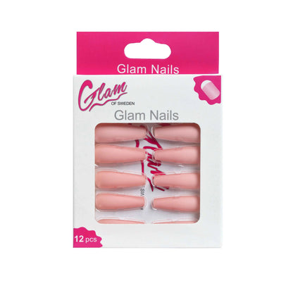 Ballerina false nails matte - Glamofsweden