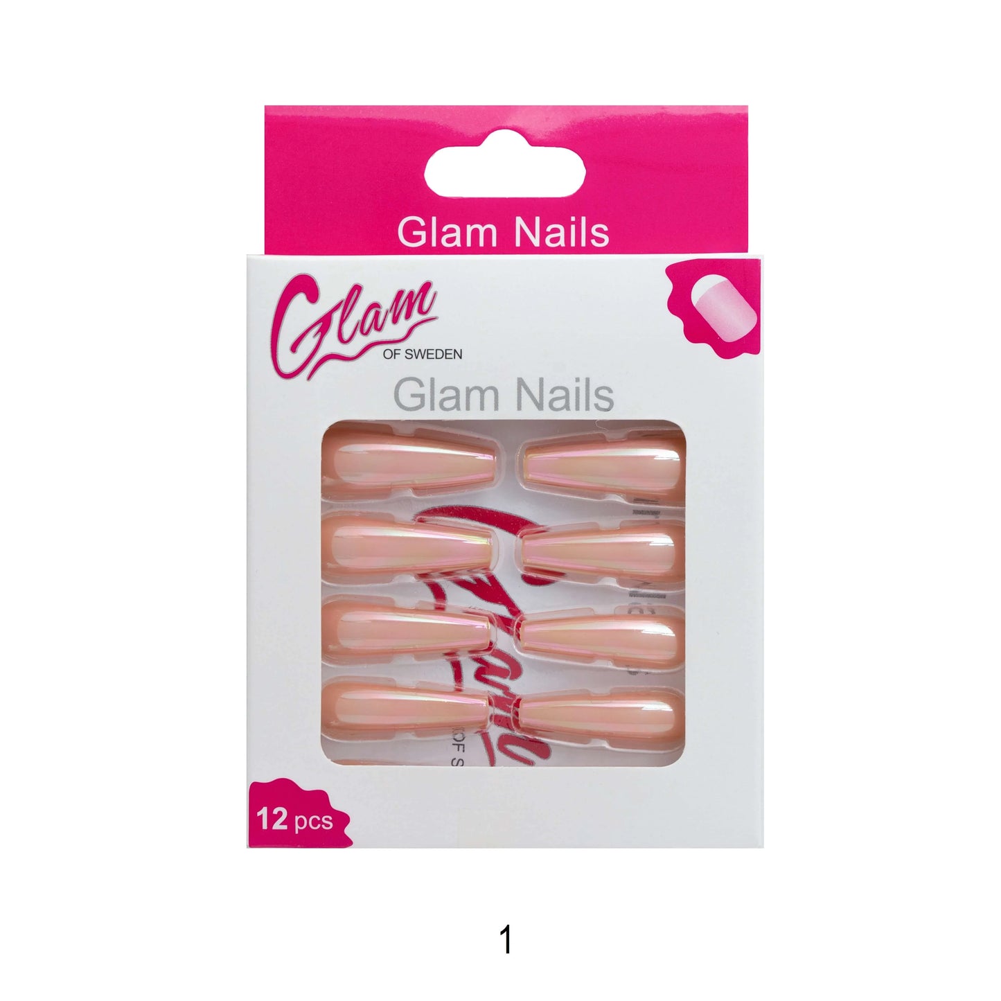 Ballerina false nails chrome