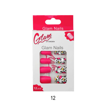 False nails patterned - Glamofsweden