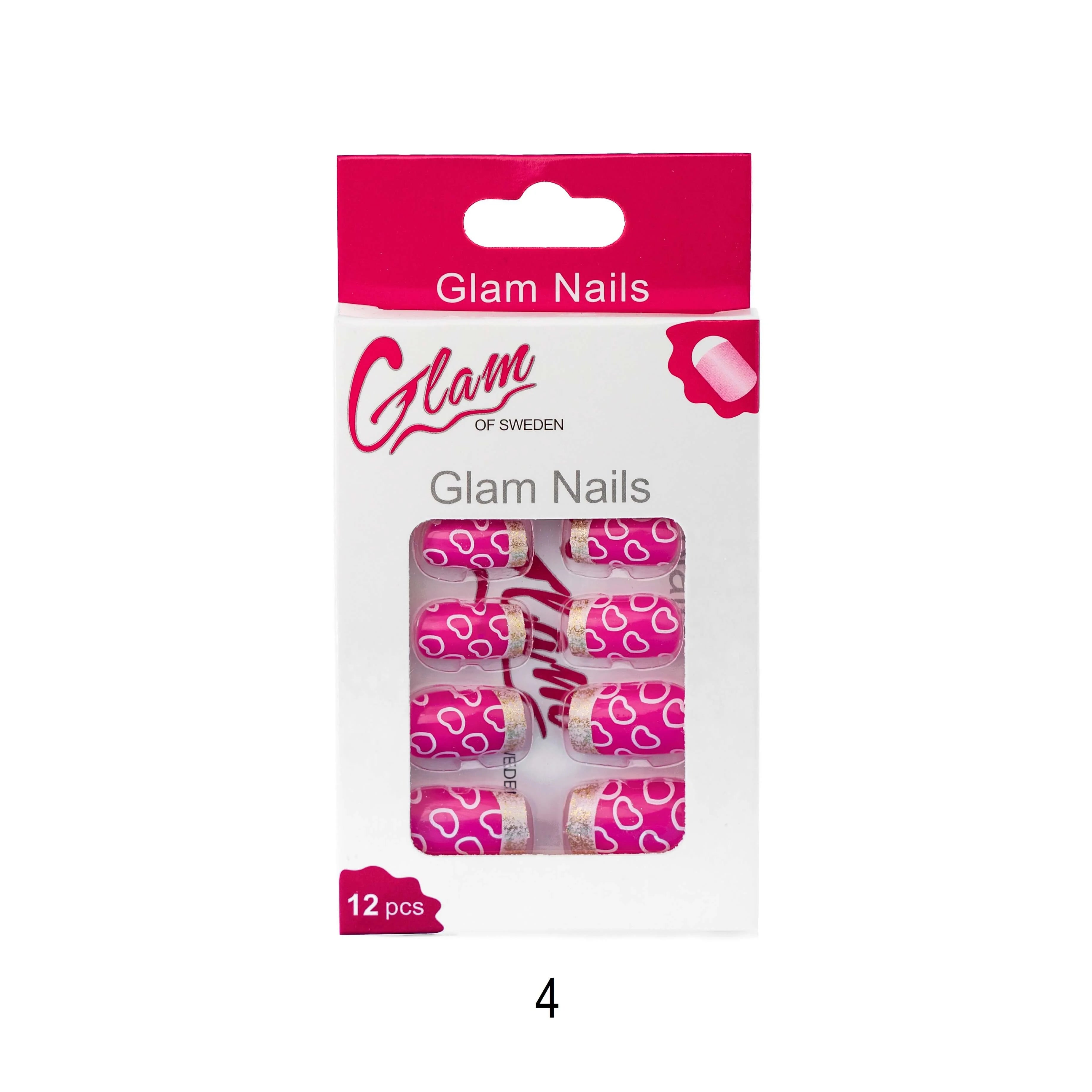 False nails patterned - Glamofsweden
