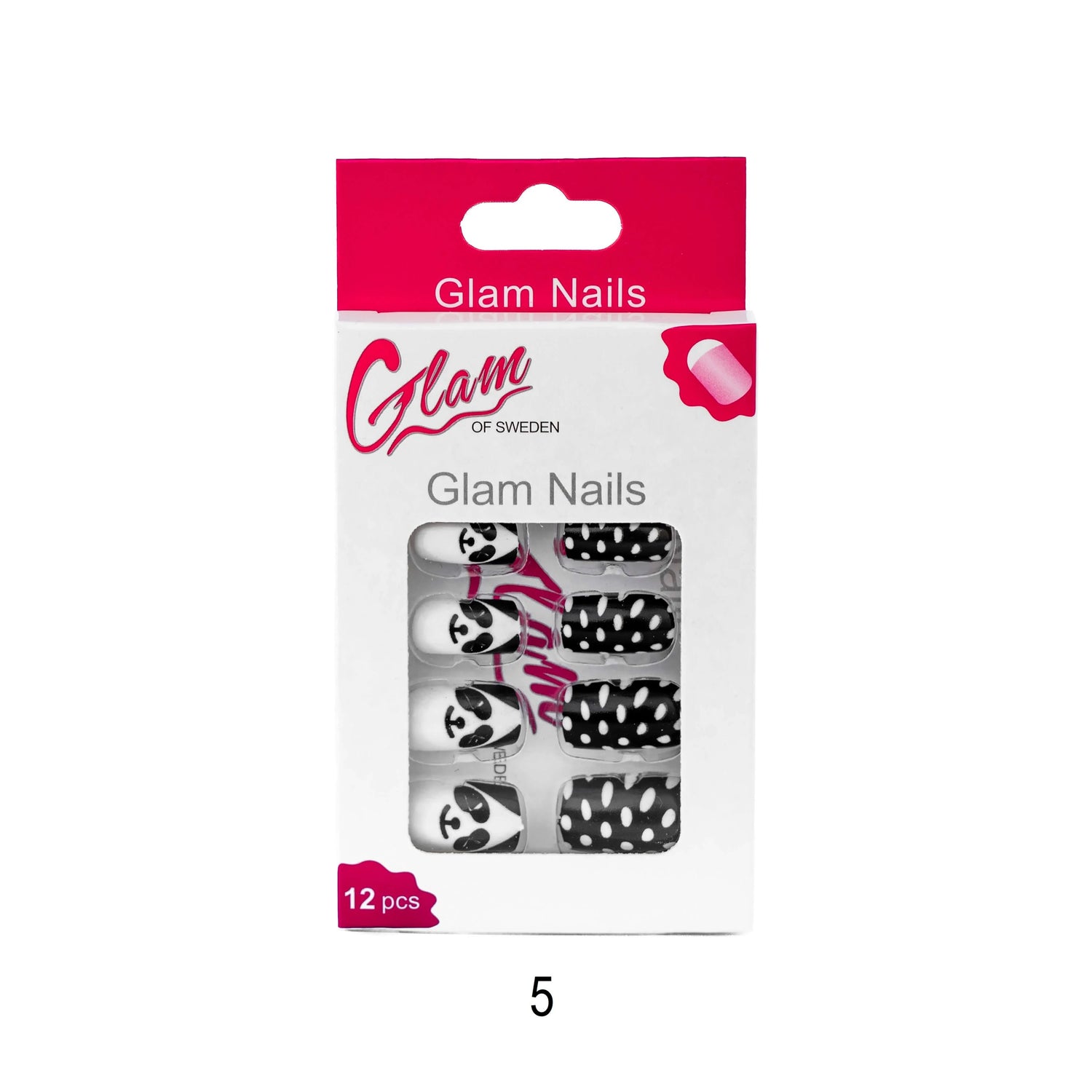 False nails patterned - Glamofsweden