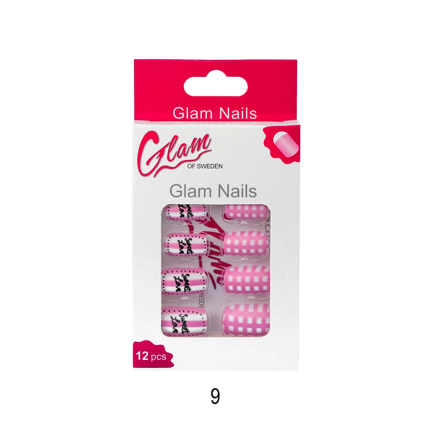 False nails patterned - Glamofsweden