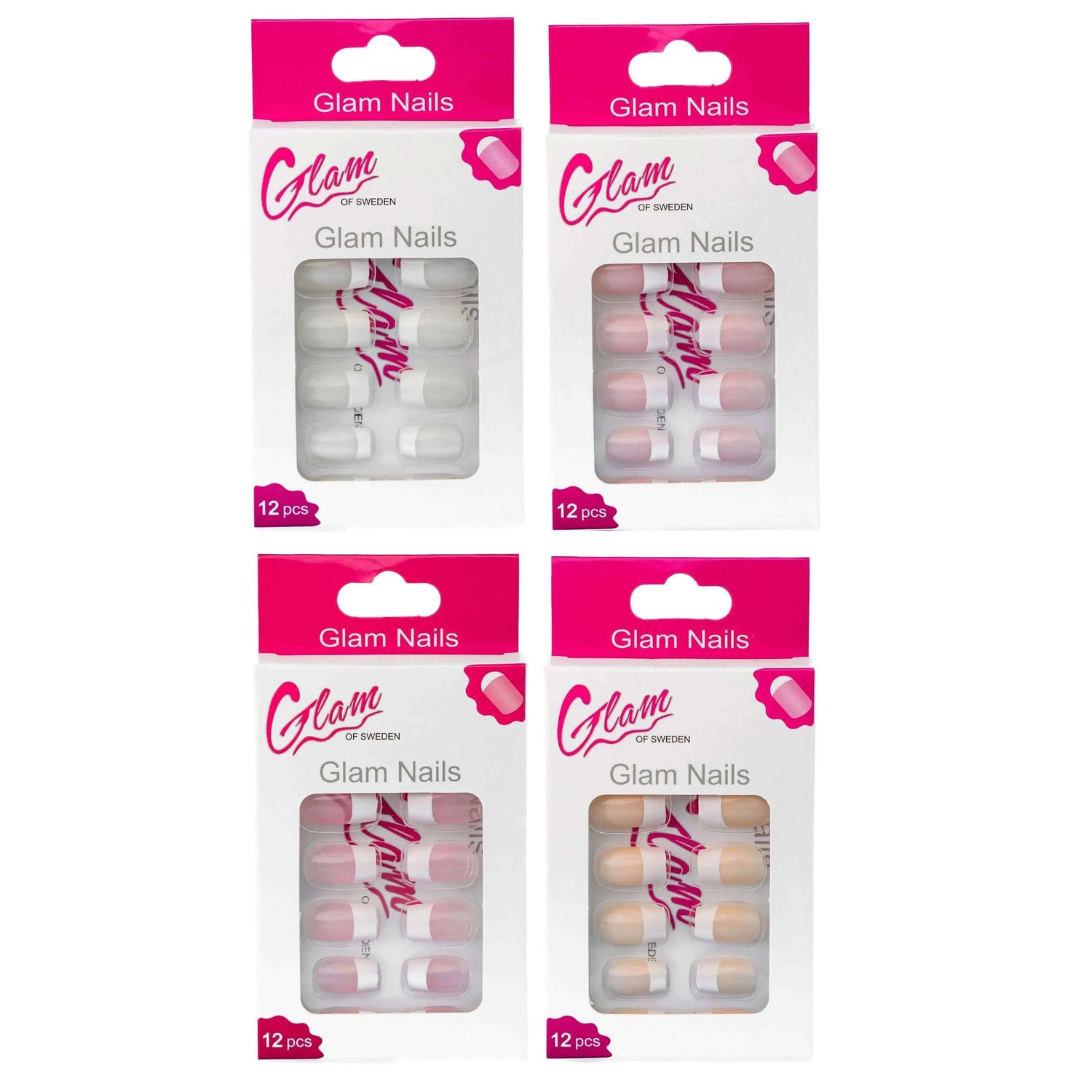 False nails french - Glamofsweden