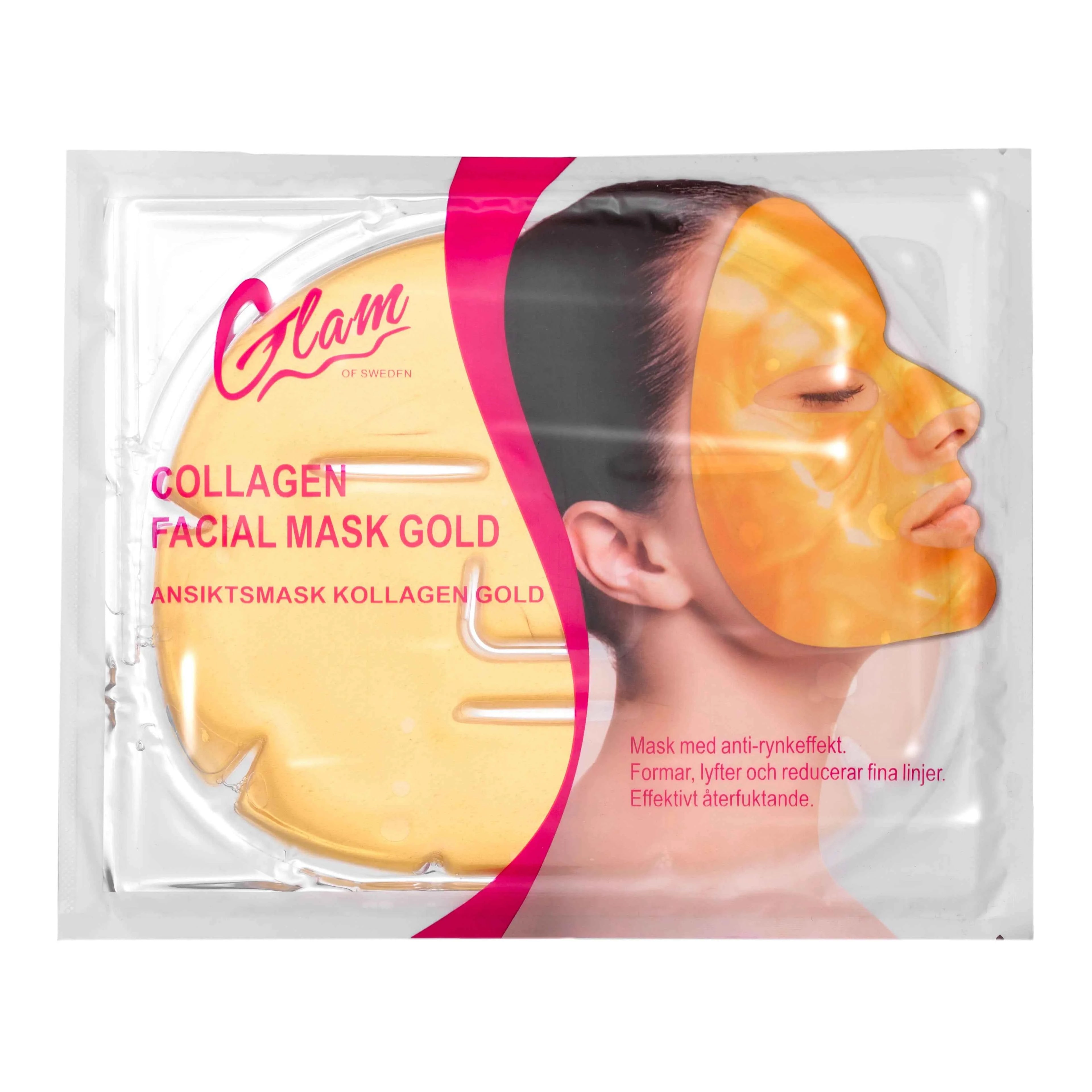 Collagen facial mask gold - Glamofsweden