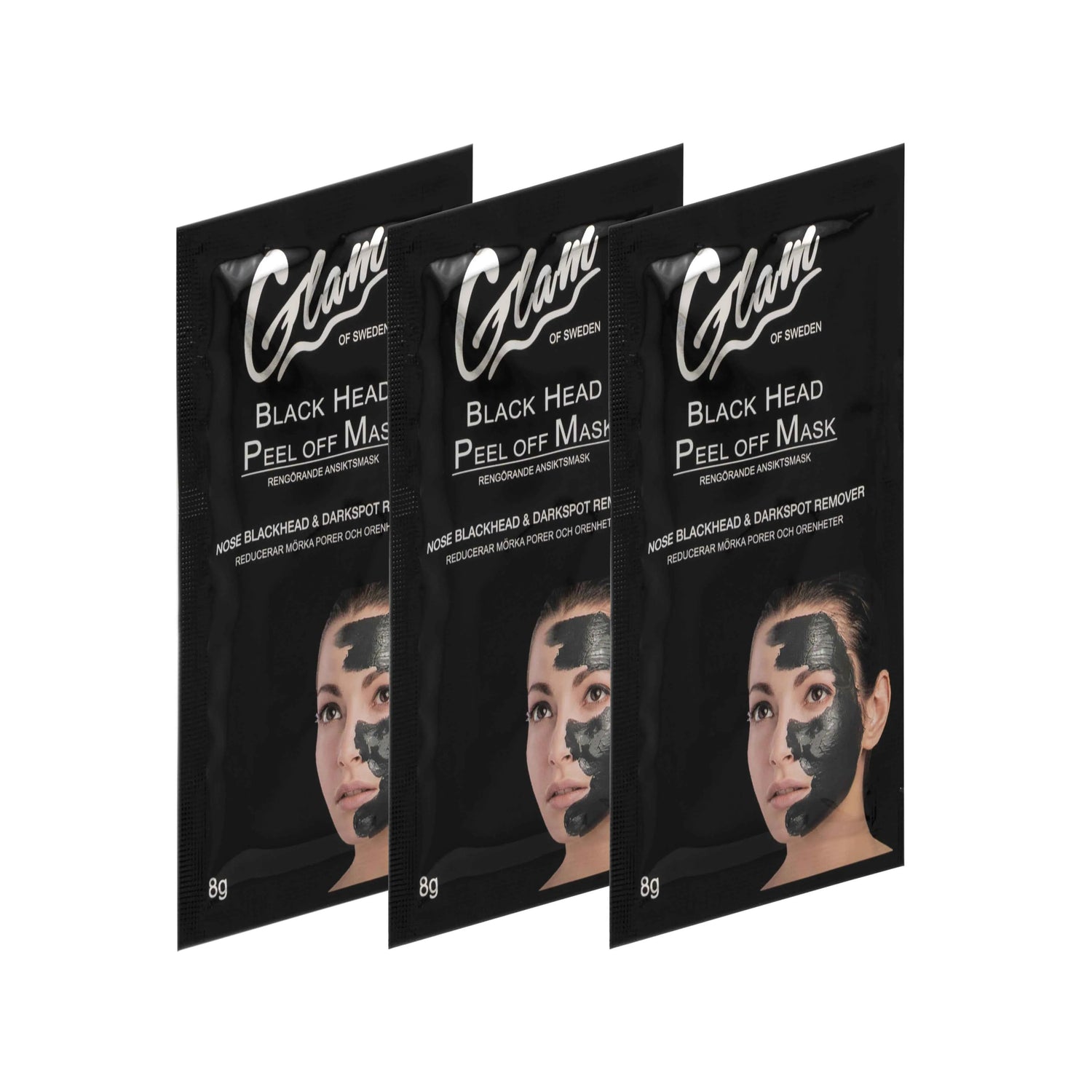 Black head peel of mask - Glamofsweden